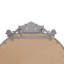 Miroir mural 58 po x 24 po avec applique murale sculptée sur le dessus-1106287950