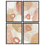 «Modern Abstract Pink Tan-101825589-101825590