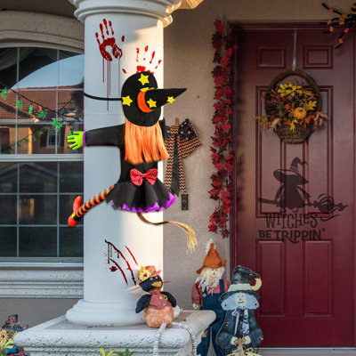 Crashing Witch Decor, Halloween Halloween