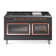 ILVE Nostalgie II Noblesse 60 in Dual Fuel Range, 9 Burner, Griddle