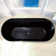 72'' x 35.375'' Freestanding Acrylic Double Ended Bathtub with Wide Rim,  - Available in Glossy White/Black, with 5 Finish Options for Trim
