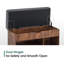 Banc de rangement pour chaussures 7 paires avec coussin, banc de rangement pour chaussures 37 po avec rangement caché-114217224
