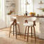 Tabouret de comptoir pivotant rembourré Providence-123200639