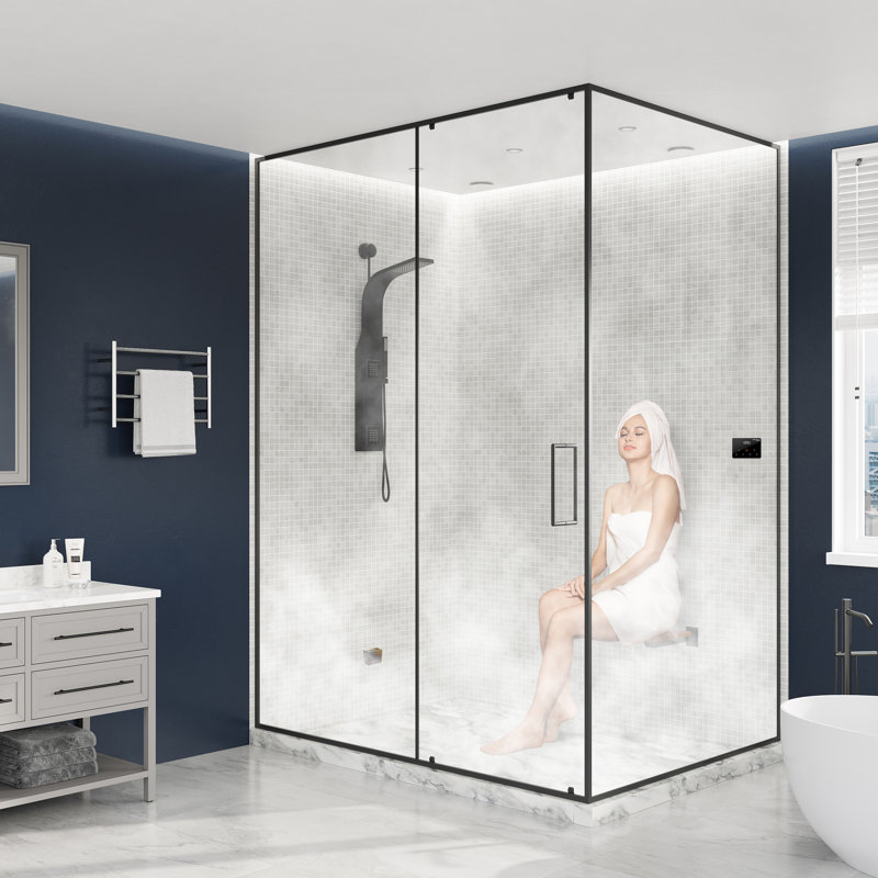 Générateur de bain de vapeur Oasis Series 4,5KW avec contrôle continu de la vapeur sans fil et auto-drain en or, Doré