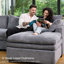 Canapé-lit modulaire d'appoint avec canapé double détachable Manuel Corduroy-684013849