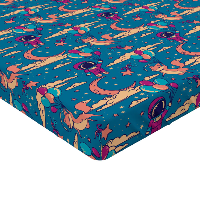 Multicolore Ambesonne, Drap-housse pour lit double