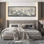 «Greenish Gray Flowers Relaxing Calm», impression sur toile encadrée surdimensionnée-111653570-111653572