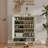 5-Tier 24 Pair Shoe Storage Cabinet With Two Fluted door