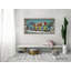 Handmade Rustic Entertainment Wall Decor on Metal