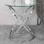 Round Sofa Table for Living Room Furniture, 61cm Metal Bed Side Table, End Table-96399417