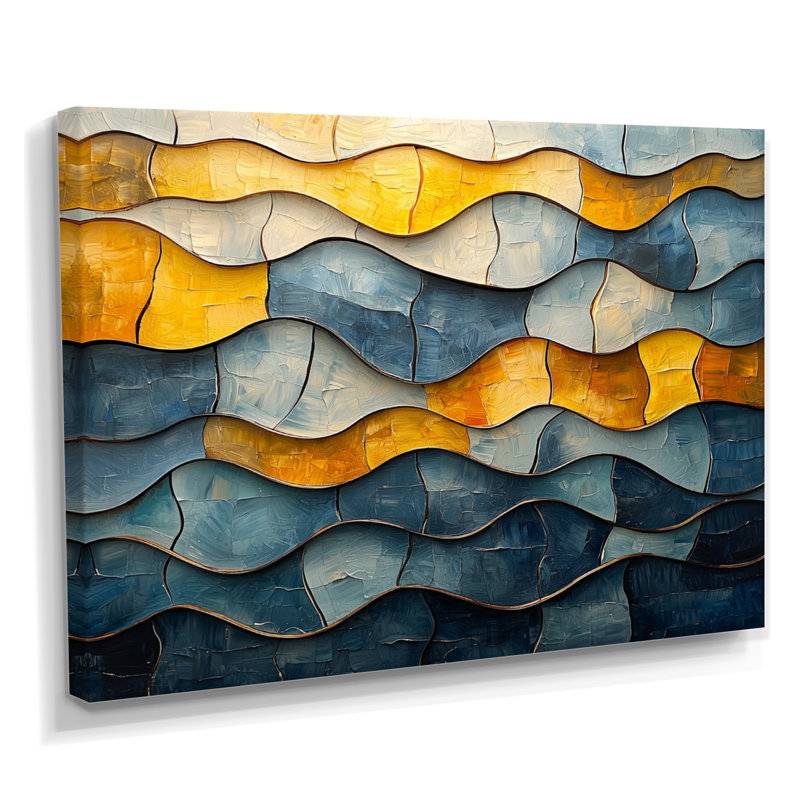 Withrow - Abstract Canvas Art Print, H 34 po x l 44 po, Toile tendue, Ne s’applique pas