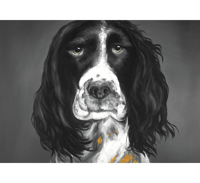 Beautiful English Springer Spaniel - Framed Canvas Decor
