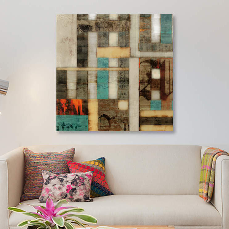 « lausa i », impression sur toile, H 18 po x l 18 po x P 1,5 po, Toile tendue, Pas de tapis