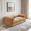Élégant canapé 2 places en chenille avec siège de rangement, dossier cylindrique et accoudoirs, causeuse moderne en tissu avec espace de rangement caché-1066246108
