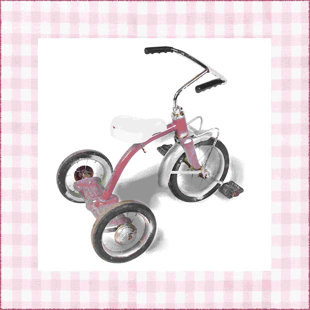 Radio Flyer 34GX Kids Classic Steel Framed Tricycle with Handlebar