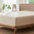 MooMee Fitted Sheet Only Extra Deep Pocket 100% Washed Cotton Linen Like Textured Lightweight Breathable-107672100-107672093