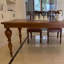 Grande table en bois de frêne rétro français-89949694