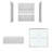 WOODBRIDGE 60" x 32" Alcove Soaking Bathtub and 4-Piece Direct-to-Stud Surround with Left Drain, including 56–60" Double Sliding Tub Door, Clear Tempered Glass in Matte Black Finish-122123756-122123753