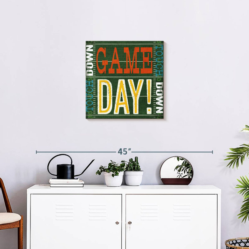 Football typographie II, H 20 po x l 20 po