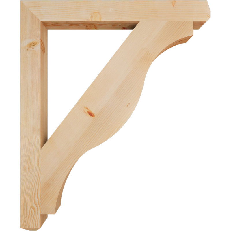 Support pour artisan Funston, Sapin de Douglas, Lisse, H 46 po x l 3,5 po x P 38 po