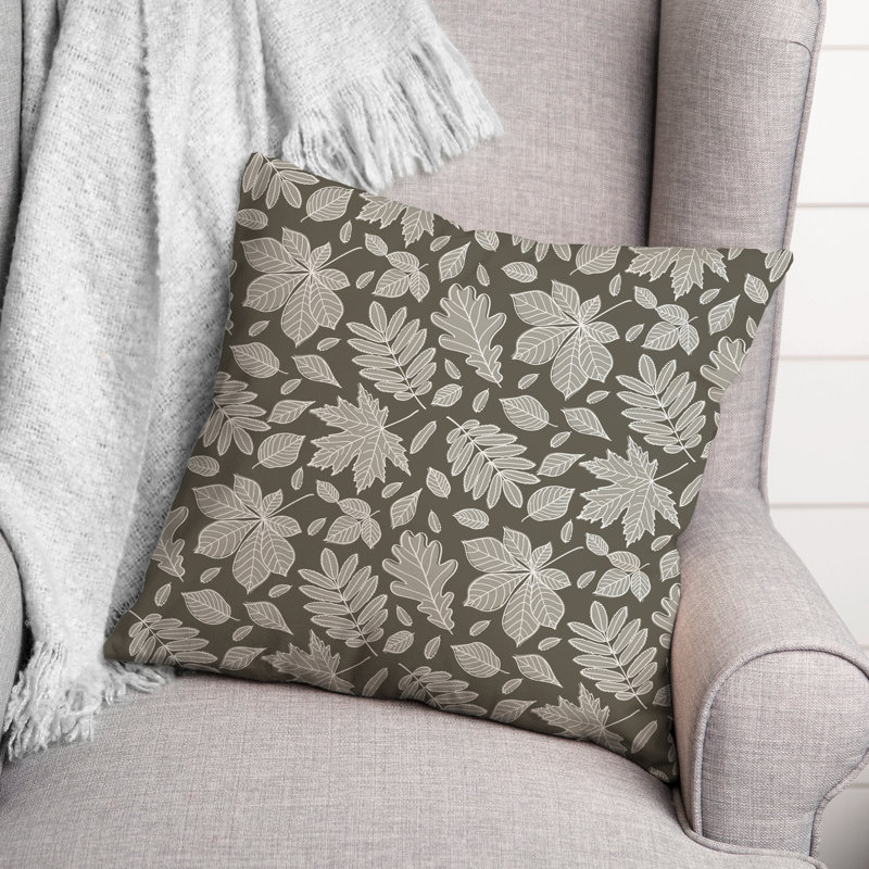 Floral Throw Pillow, 16" H x 16" W