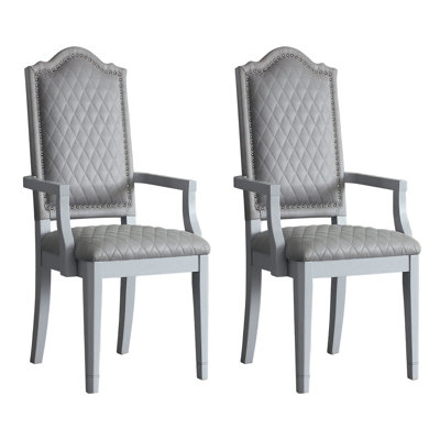 Sarek Upholstered Armchair in Gray and Charcoal