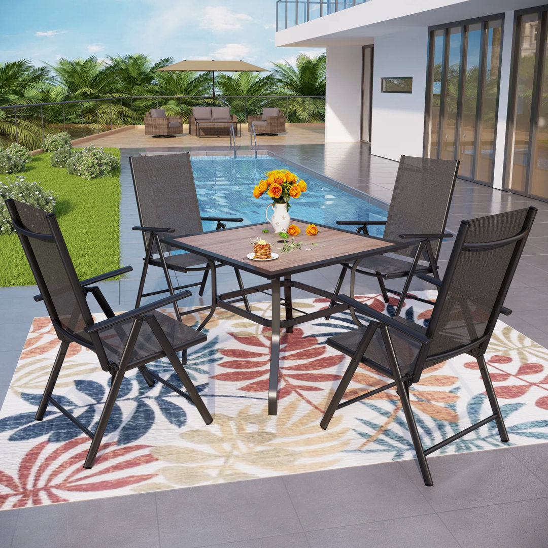 4 - Person Patio Dining Set with Square Table