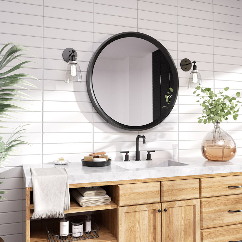  Widespread Bathroom Faucet 3 Hole, 2-handle Bathroom Sink Faucet with Drain Assembly, Matte Black