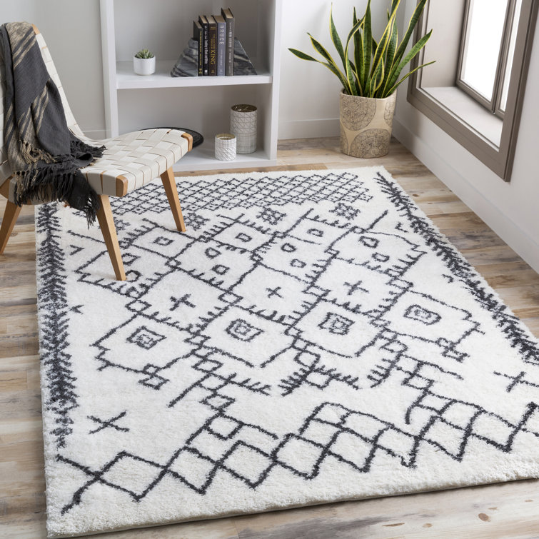 Tapis crème / noir Power Loom