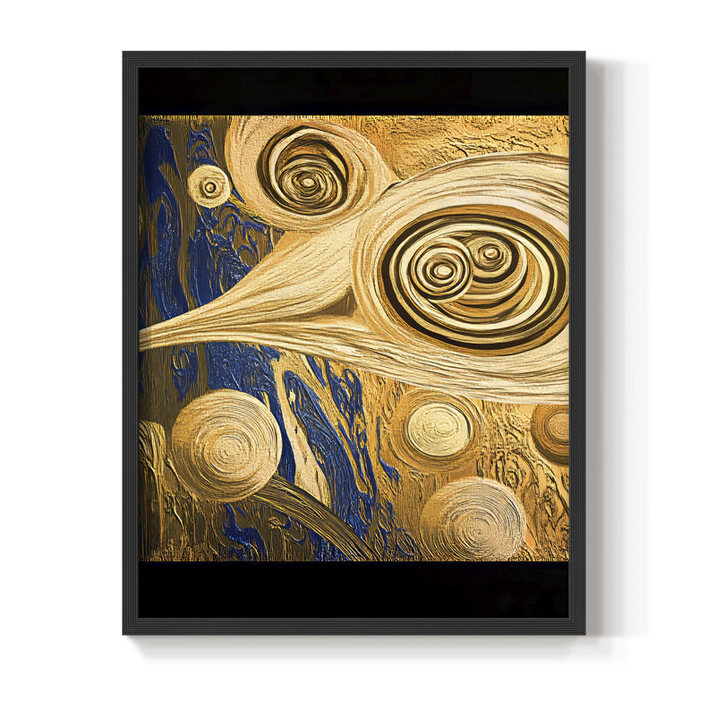 «Abstract Abstract», reproduction encadrée - prêt à accrocher, H 20 po x l 16 po, Noir