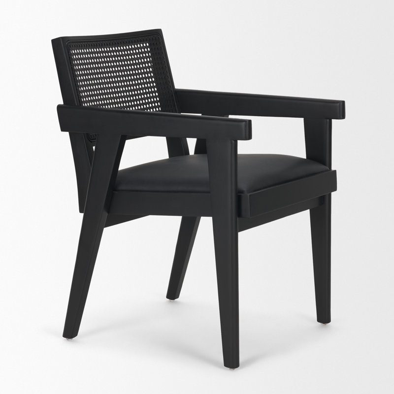 Fauteuil de salle à manger Timothy, Noir / Noir