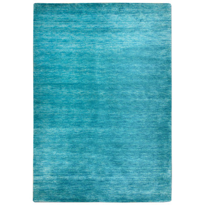 Handgefertigter Teppich Scorpio in Blau
