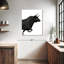 «Charging Black Bull» sur toile-1701085880