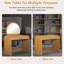 Table de coiffeuse 39 "avec miroir et miroir à écran tactile, coiffeuse avec tiroir pour chambre à coucher-457060397