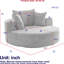 Fauteuil pivotant Fluffy Chenille