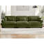 Très grand canapé en velours moderne à 3 places, canapé surdimensionné, siège confortable et soutien dorsal, avec coussins de taille et coussins décoratifs-293606402