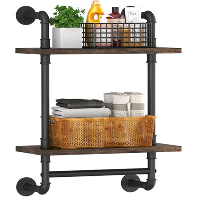 Floating Bathroom Rack Wall Mounted Towel Bar