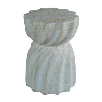 Cement Outdoor End Tables For Patio, Gardenaccent Table Faux Terrazzo Accent Table, Modern Small Round Side Tablefor Outside, Tree Stump Garden Stool Drumtable Indoor And Outdoor