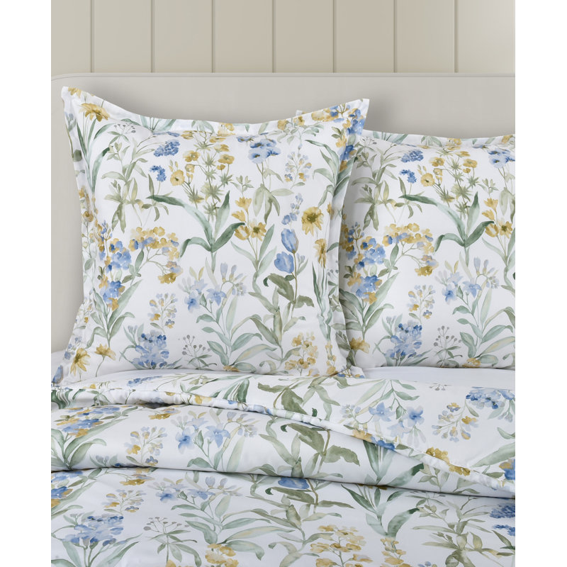 Taie décorative bleue Tahlia