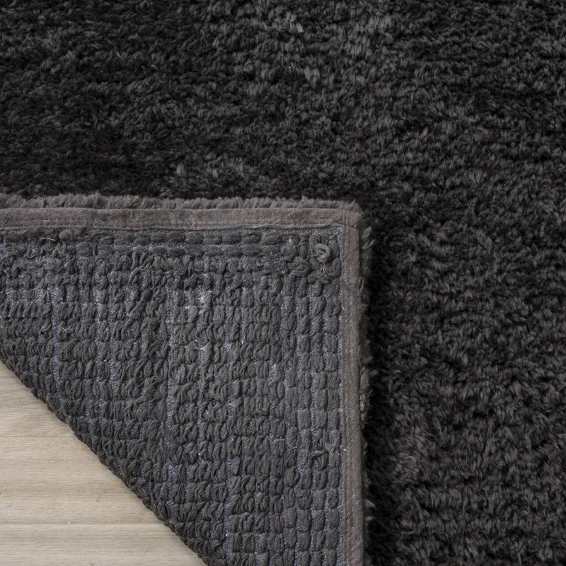 Detweiler Sheep Shag Hand Woven Performance Solid Color Rug, Rectangle 2' x 3'