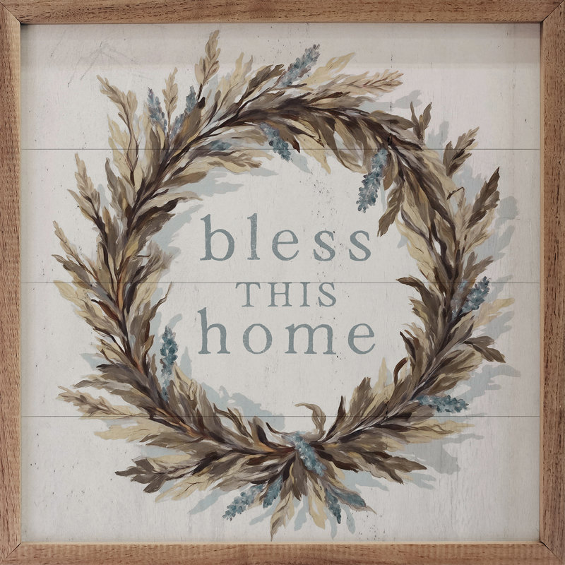 Bless This Home, 12" H x 12" W