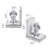 Angel White Resin Decorative Book Ends