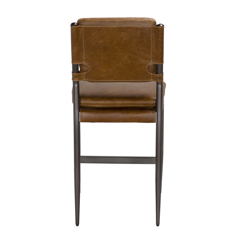 Wooster Upholstered Stool with Metal Frame