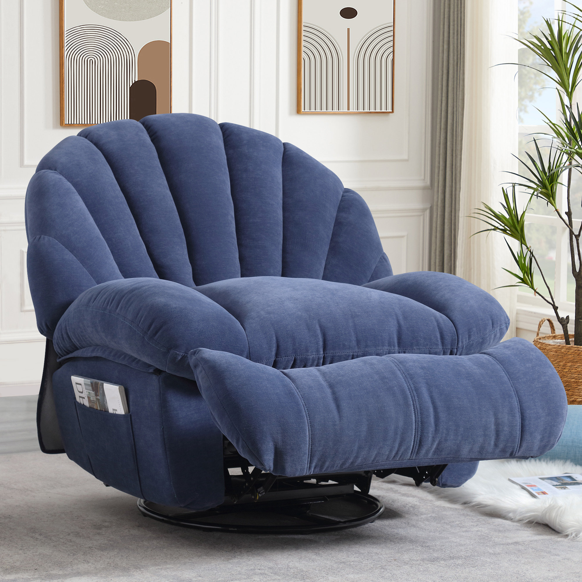 Blue Rocker Recliner