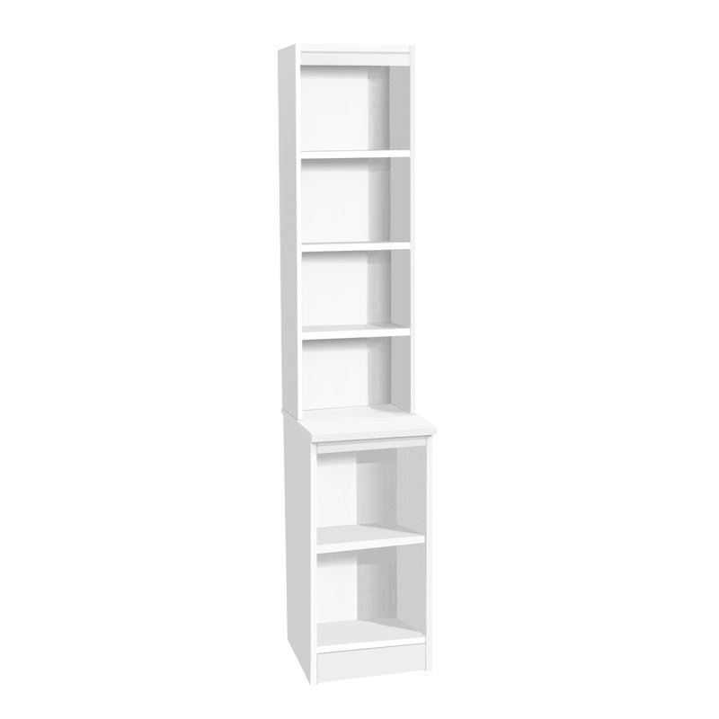 Brendaly 182cm H x 30cm W Standard Bookcase, White