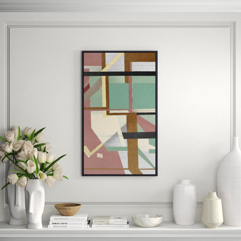 Flight B' Framed Graphic Art Print on Canvas