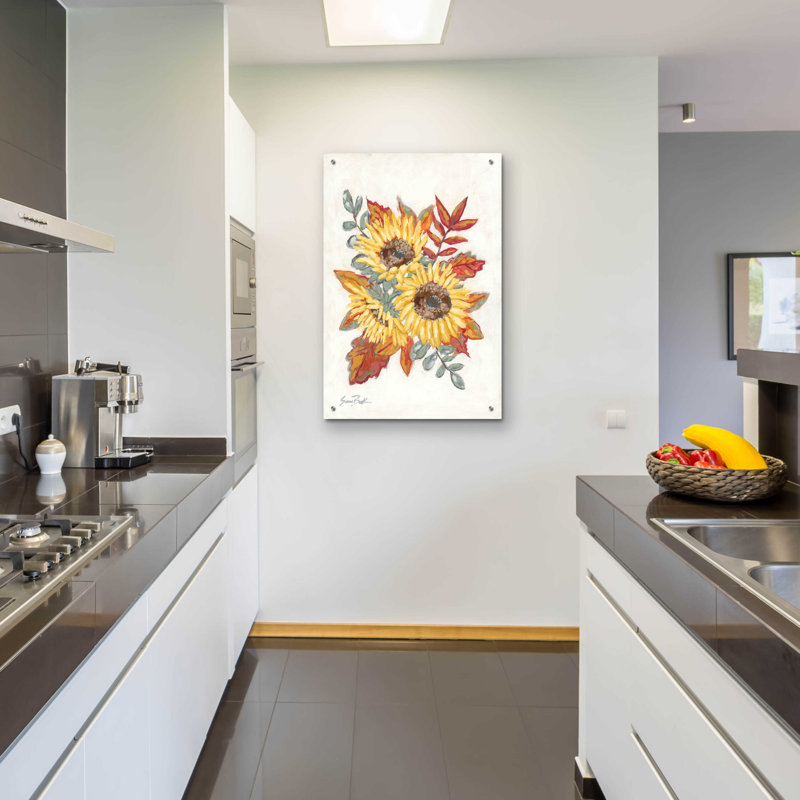 «Sunflower Fall Foliage» par Sara Baker, H 36 po x l 24 po
