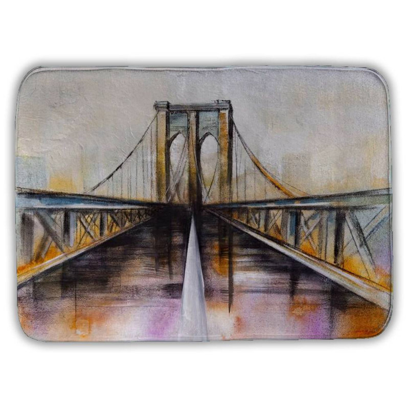 Edlefsen Non-Slip Bath Mat, 17"W x 24"L