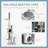 89"-100 Floor to Ceiling Cat Tree w/ Anti-tip Kit, Grey