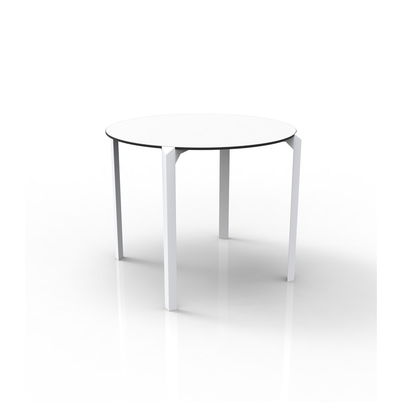 Quartz Dining Table, 31.25" W x 31.25" L, Black